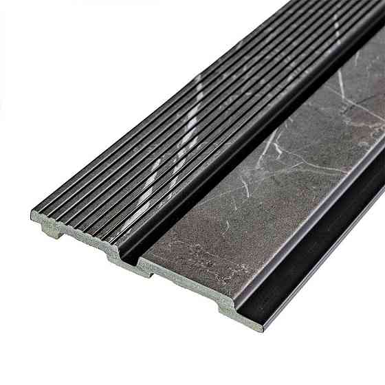 Рейка декоративна PS 2900х120х12мм Сірий мармур SW-00001751 Київ