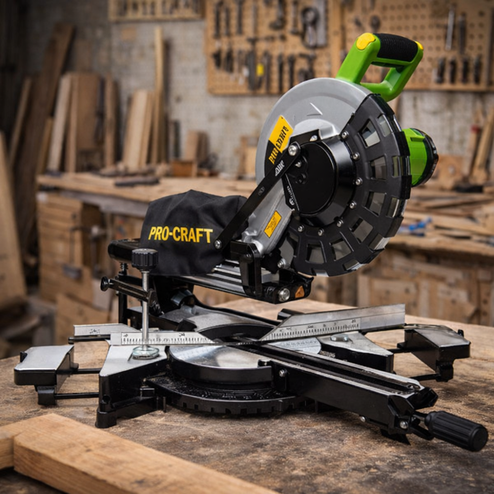 Торцювальна пила для дерева з протяжкою Procraft PGS256,Професійні торцювальні пили 2000 Вт  255 мм диск Львів - фото 7