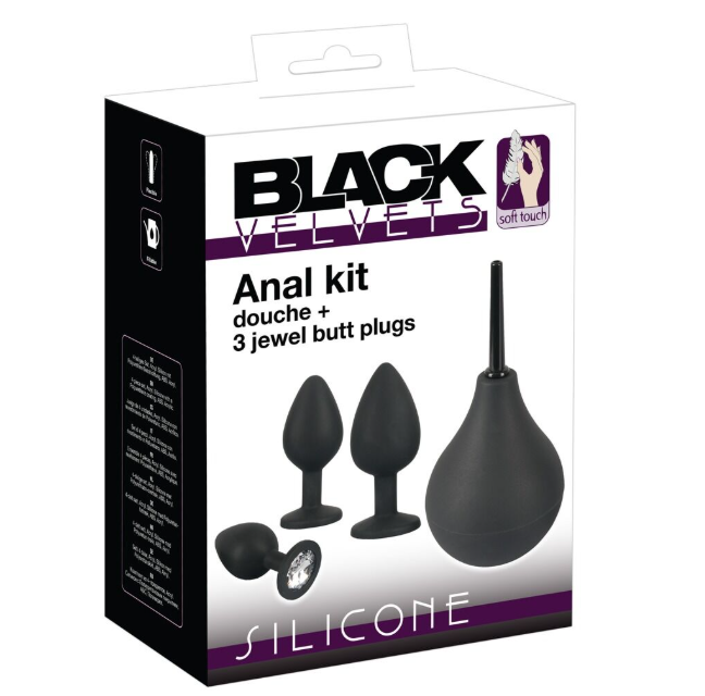 Набор анальный душ + 3 анальные пробки Anal Kit Sex Aura Киев - изображение 1