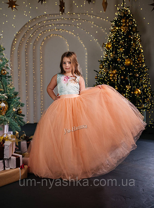 Длинное нарядное платье на 9-11 лет Кривой Рог - изображение 1
