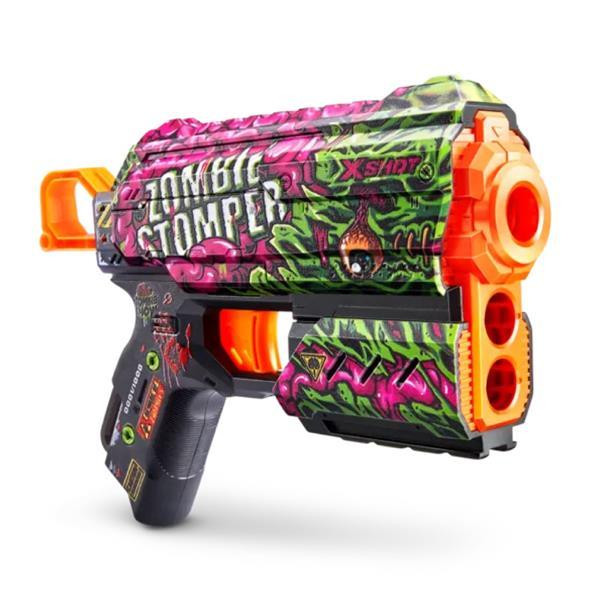 Скорострельный бластер X-Shot Skins Flux Zombie Stomper 8 патронов (36516A) Харьков - изображение 5