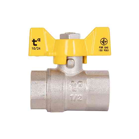 Кран кульовий Thermo Alliance Base 1/2" ВР для газу (метелик) SD602G15 Київ