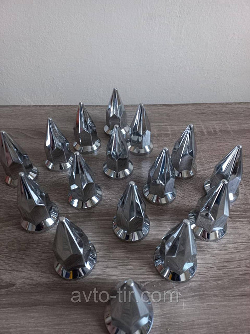 Ковпачок пластиковий на гайку 32/33 мм нікель Ковпачок пластиковий піка 32/33 мм Ковпачок на гайку піка 32 Луцьк - фото 3