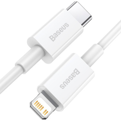 Дата кабель USB-C to Lightning 2.0m 20W white Baseus (CATLYS-C02) Вінниця - фото 2