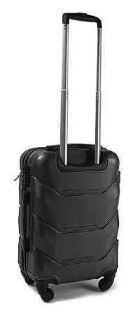 Валіза пластикова WINGS 147 мала чорна Київ