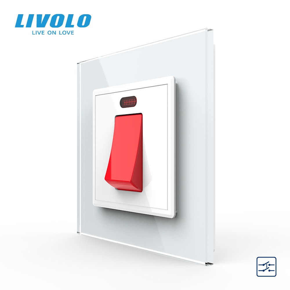 Майстер вимикач 20 ампер Livolo білий (VL-C7KMKV20A-2WP) Коломыя - изображение 1