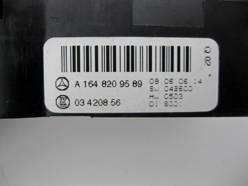 Mercedes-Benz  A1648209589 9174 Задній блок керування кліматом GL X164 ML W164 R-Class W251 Одесса - изображение 3