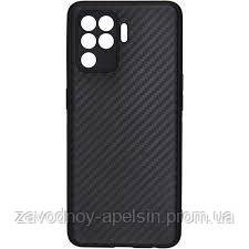 Oppo Reno 5 lite силіконовий чохол Карбон (чорний) Одеса - фото 1