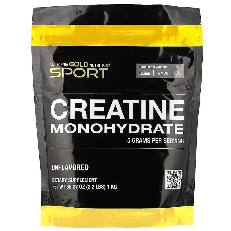 Креатин моногідрат California Gold Nutrition Creatine Monohydrate 1000g (Unflavored) Луцьк - фото 1