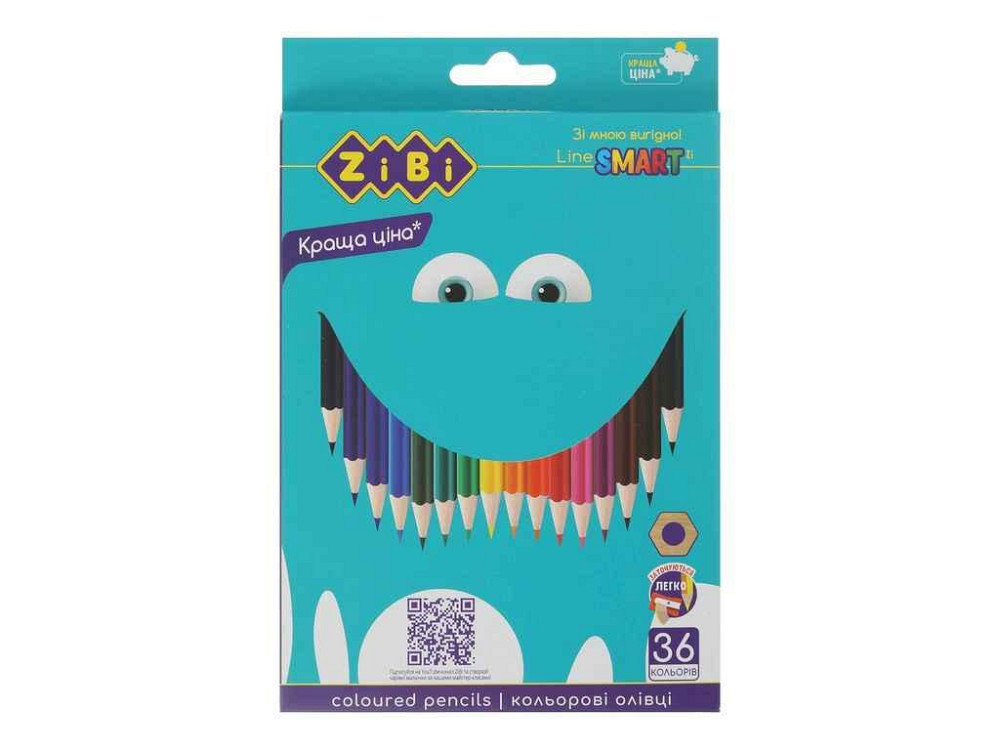 Карандаши цветные 36кол. арт.ZB.2429 ТМ ZiBi Киев - изображение 1