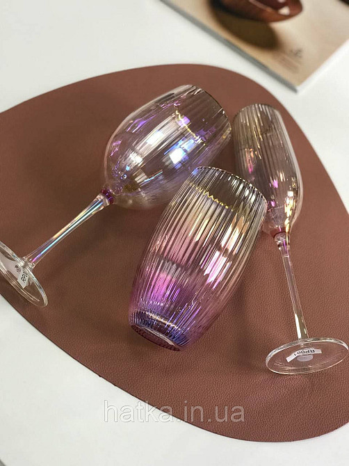 Стакан "Оптик-голд" 625 мл рожевим фіолетовим переливом Київ - фото 5