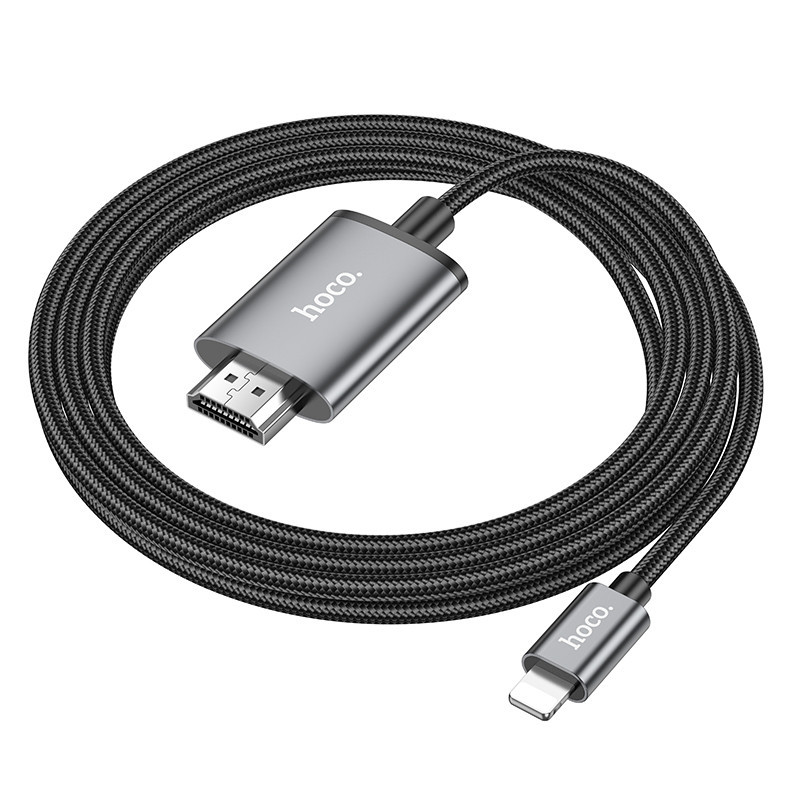 Перехідник HOCO UA27 HD on-screen cable iP to HDTV Metal Gray Одеса - фото 8