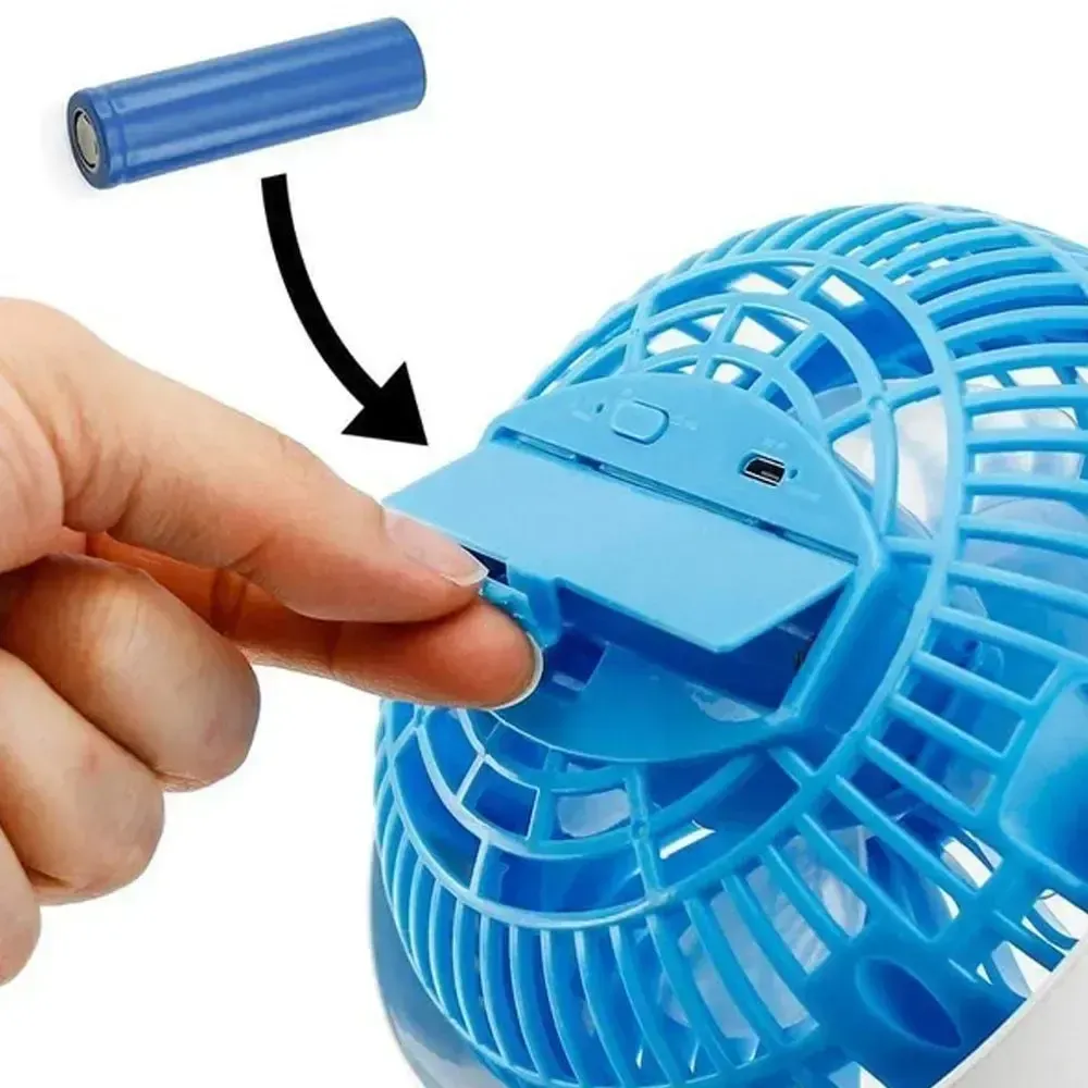 Аккумуляторный мини-вентилятор с прищепкой, USB, LY-582 / Настольный вентилятор / Вентилятор на стол Коломыя - изображение 4