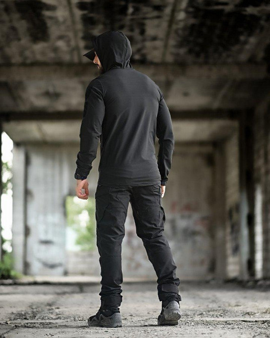 Эластичная тактический костюм agony черный НП4880 Одесса - изображение 4