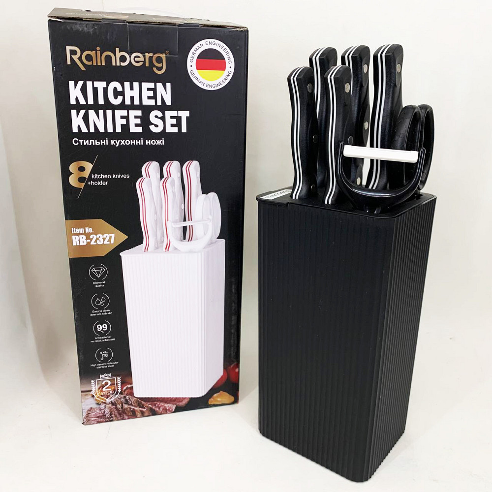 Набір ножів для готування, Набір ножів для кожної кухні, Кухонний ніж з нержавіючої сталі металевий PA-37 Івано-Франківськ - фото 5