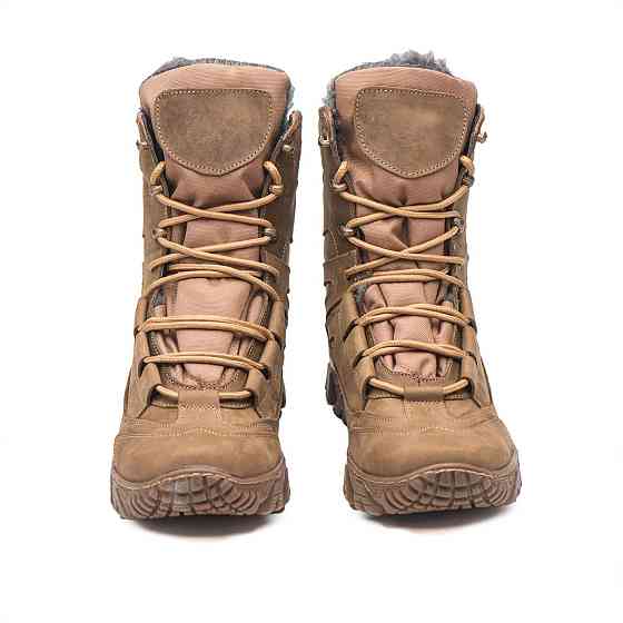 Зимові теплі тактичні високі берці кайот Харьков