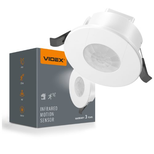 Датчик руху та освітленості VIDEX VL-SPR41W 220V 1200W інфрачервоний Житомир