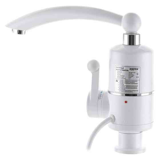 Водонагрівач 3,3 kW проточний, з індикатором температури, на мийку ZERIX ELW16-E (ZX3265) Київ