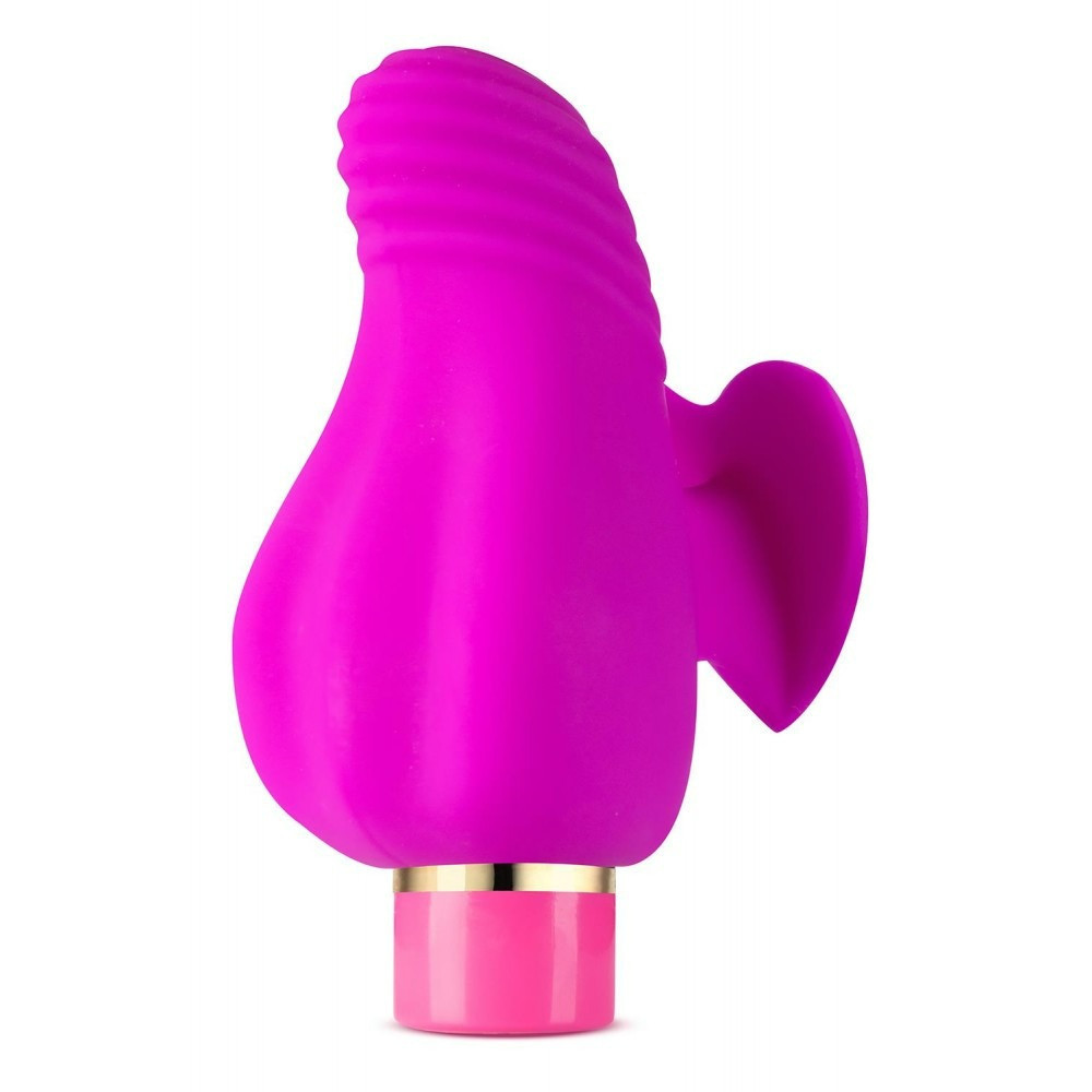 Вібратор на палець із рельєфом Aria Blush, силіконовий, рожевий Sex Aura Київ - фото 1