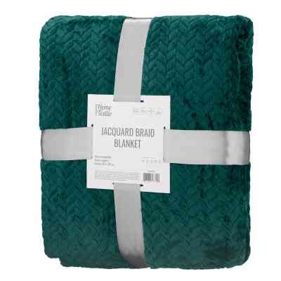 Плед Ardesto Jacquard Braid 160х200см, 100% поліестер, смарагдовий (ART0207JB) Вінниця