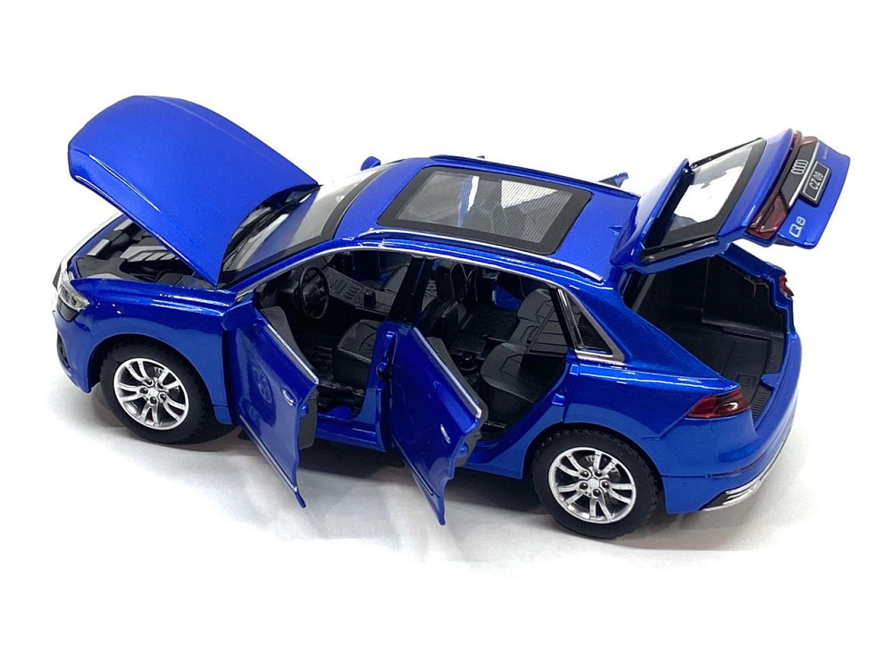 Машинка металева TK Union Group Audi Q8 1:32 світло звук відчиняються двері Синя (GT-08198) Чернігів - фото 5