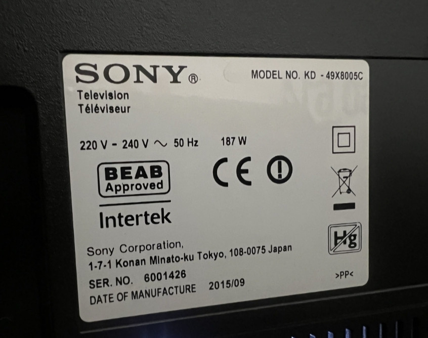 Телевизор Sony 49