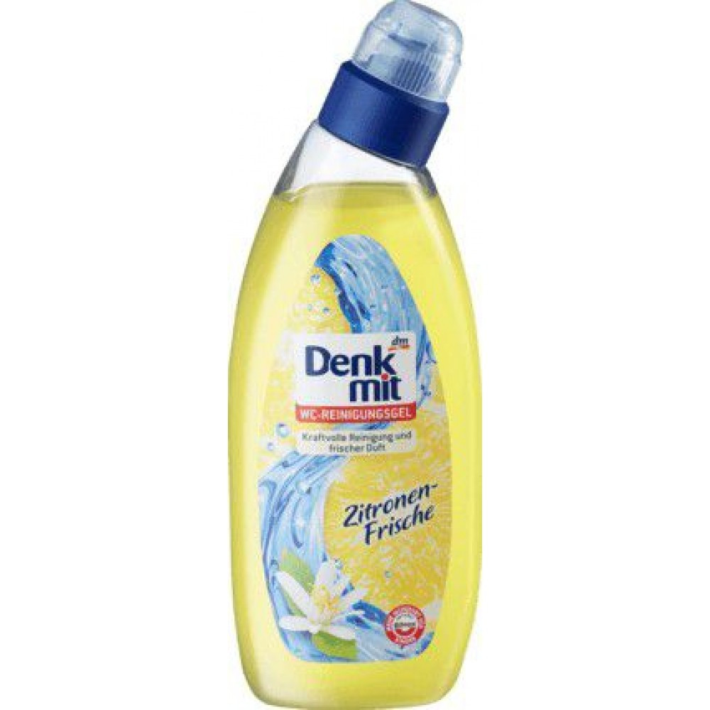 ГЕЛЬ ДЛЯ ЧИЩЕННЯ ТУАЛЕТУ ЛИМОННА СВІЖІСТЬ DENKMIT, 750 ML (НІМЕЧЧИНА) Київ - фото 2