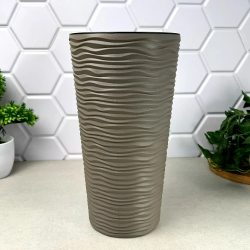 Вазон Ф'южн 16*30см капучіно Алеана Житомир - фото 5