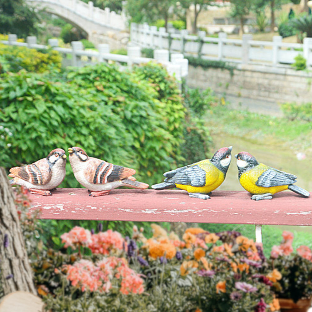 Садові фігурки Пара горобців 15 х 8.5 см з полістоуну Одеса - фото 8