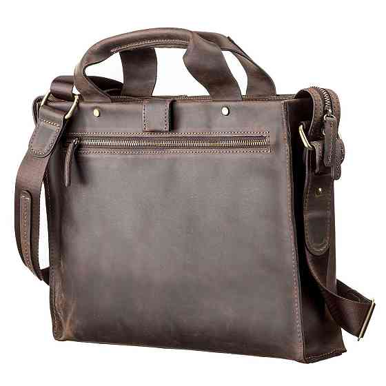 Сумка чоловіча SHVIGEL 11115 шкіряна Коричнева Київ