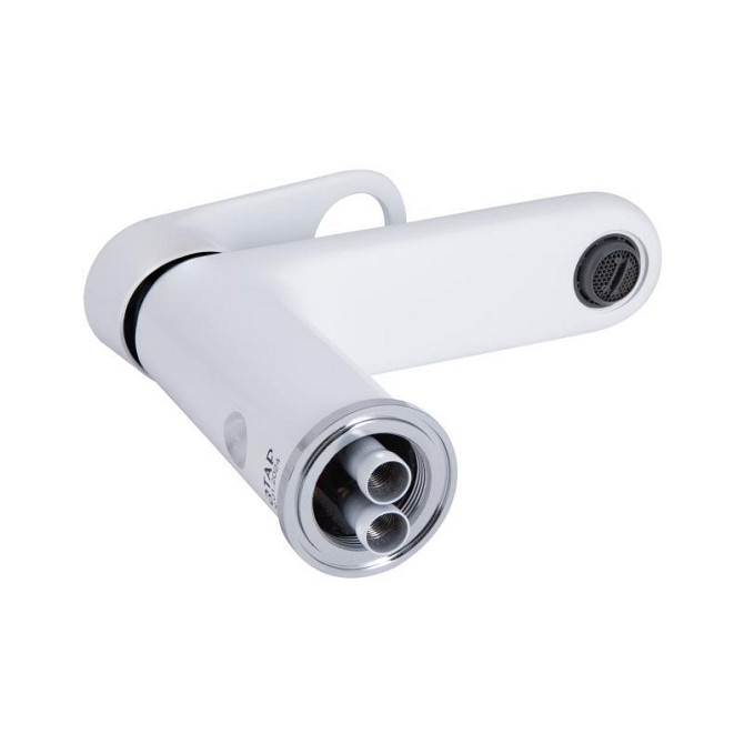 Змішувач для раковини Qtap Jay QTJAY270CRW45551 (k35), одноважільний, низький, Chrome/White Харків - фото 3