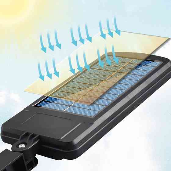 Вуличний ліхтар на сонячній батареї + пульт, Solar Light BL BK120-6COB / LED прожектор з датчиком руху Київ