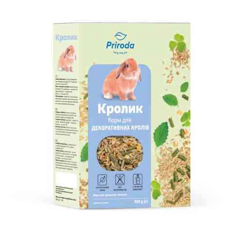 Корм Природа Кролик для декоративних кролів та інших домашніх гризунів 500 г Київ