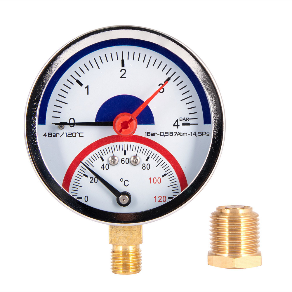 Термоманометр Thermo Alliance Standart 80 мм 1/2