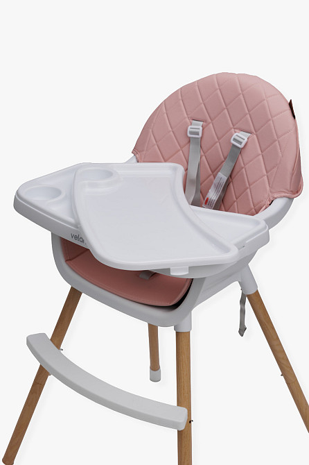 Стул для кормления ребенка 2 в 1 VELANO Evo, pink Киев - изображение 7