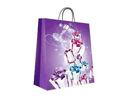 Пакет подарочный 150х210х80мм Print 00005 Purple sachet 5шт ТМ PPM Киев