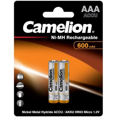 Акумулятор Camelion AAA 600mAh Ni-MH R03 * 2 (NH-AAA600BP2) Вінниця - фото 1