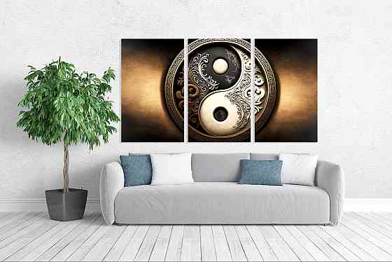 Модульная картина в гостиную / спальню  Інь-Янь   ART-102_3A Киев