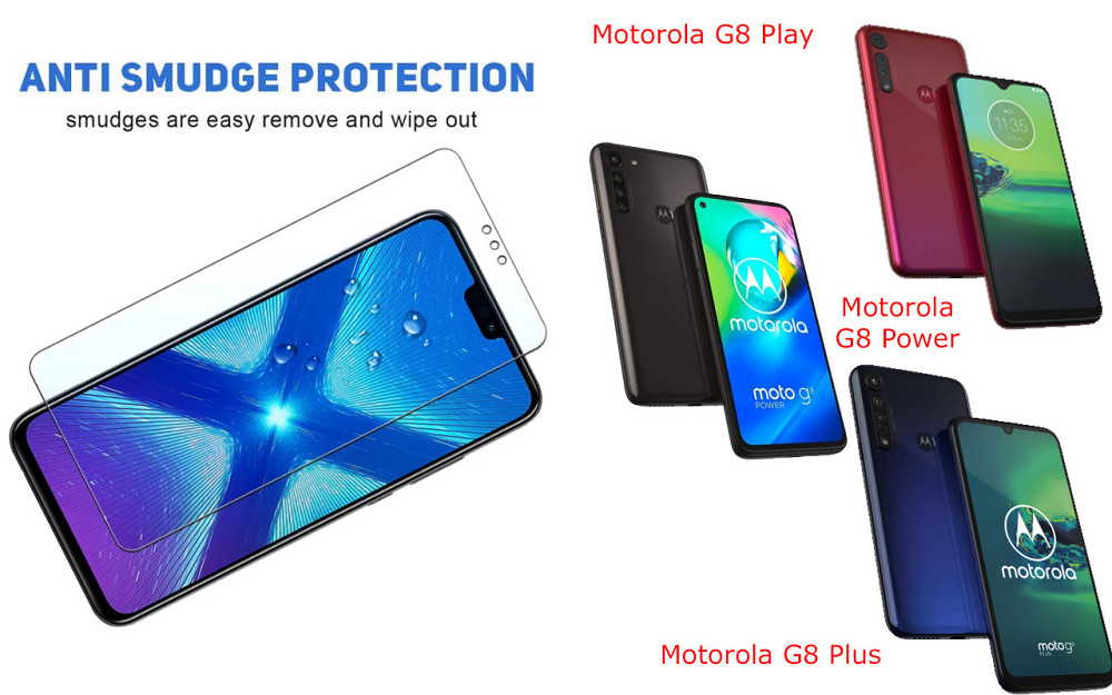 Защитное стекло NeoGlass для Motorola G8 Play, G8 Power, G8 Plus – ультрапрозрачное и устойчивое Киев - изображение 3