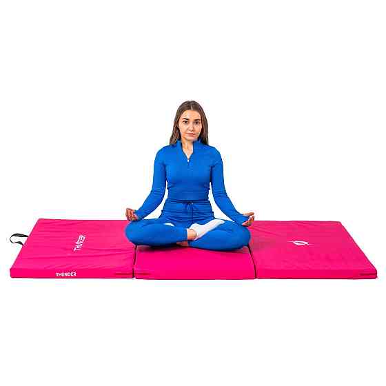 Мат гимнастический THUNDER MG-03, 197 х 100 х 5 см, розовый Киев