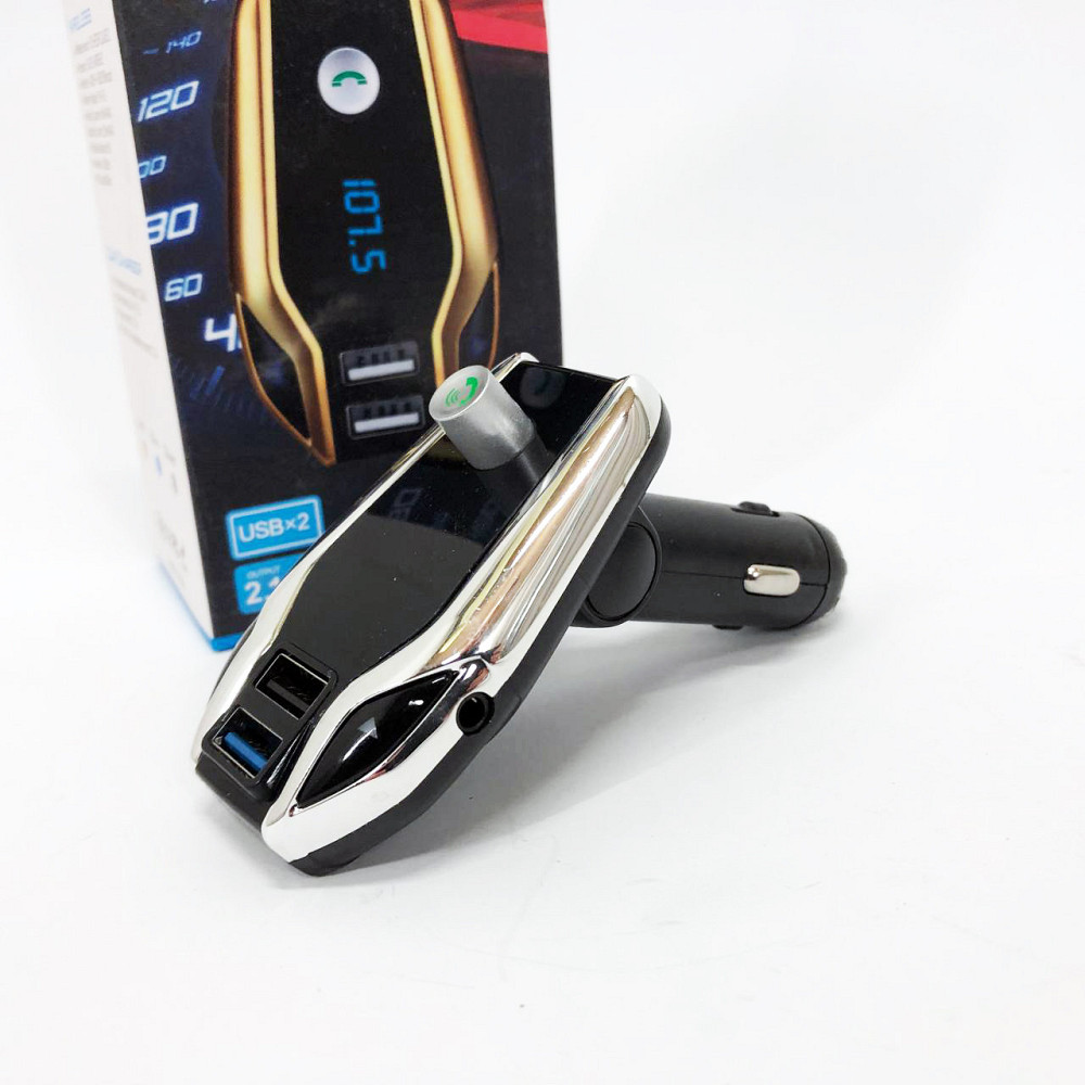 Приймач Bluetooth з FM-трансляцією для автомобіля X8 plus, Автомобільний FM передавач ZQ-612 з блютуз Київ - фото 2