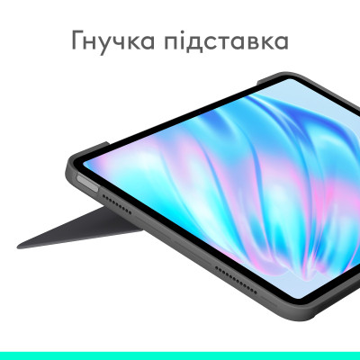 Чохол до планшета Logitech Combo Touch for iPad Air 13-inch (M2) OXFORD GREY - US (L920-012618) Вінниця - фото 12