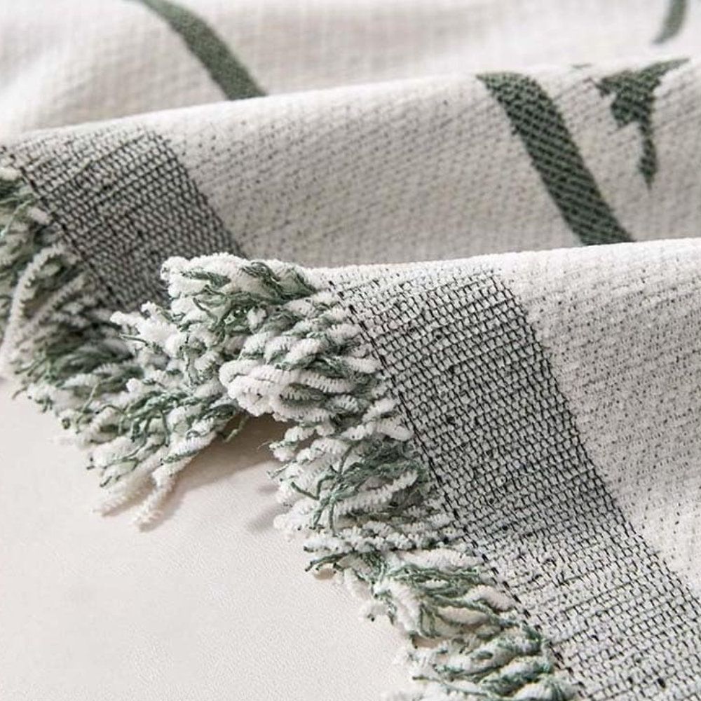 Плед покрывало для дивана и кровати,чехол накидка для мягкой мебели 180х230 см,белый с серым цветочным узором Каменец-Подольский - изображение 4