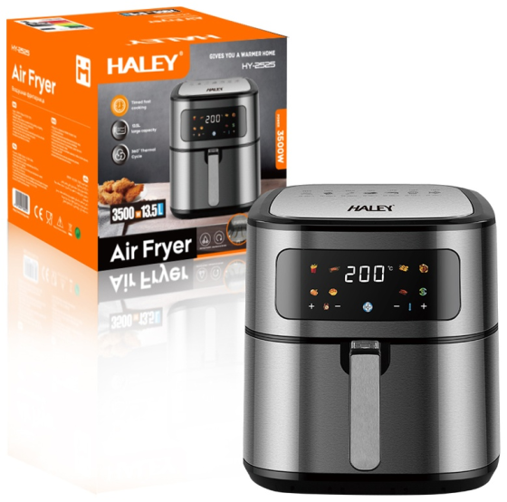 Мультипечі-аерогриль Haley HY-2525 2000Вт з висувною кошиком, безолійна фритюрниця з електронним управлінням Одеса