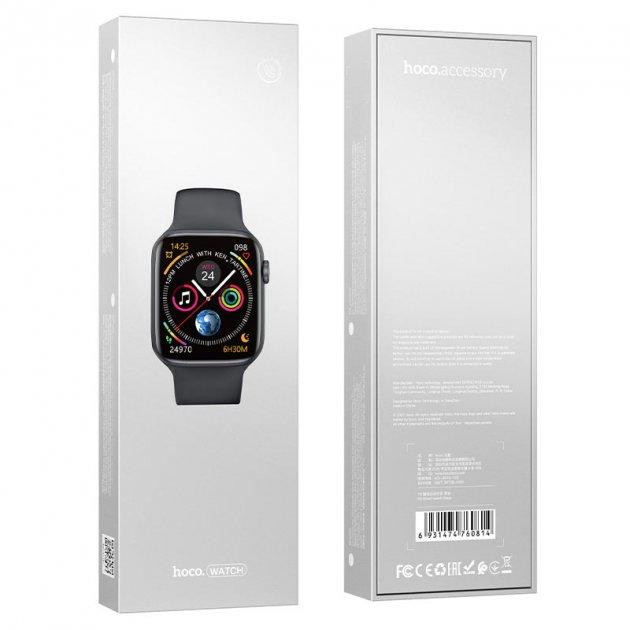Розумний годинник Smart Watch Hoco Y5 + магнітна зарядка (Чорний) Вінниця - фото 8