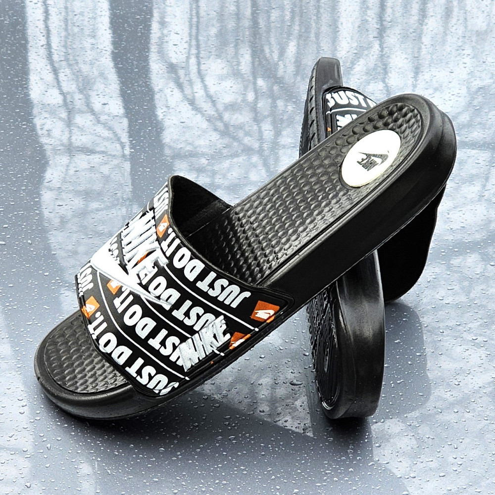 Чорні чоловічі Шльопанці Nike Сланці Білі капці Найк (розміри: 40,41,42,43,44) Дніпро - фото 3