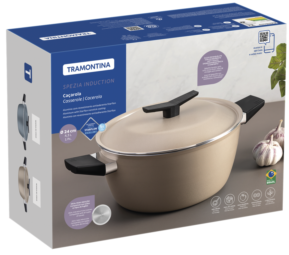 Каструля Tramontina Spezia Sand (4.3 л) 24 см (7096829) Киев - изображение 5