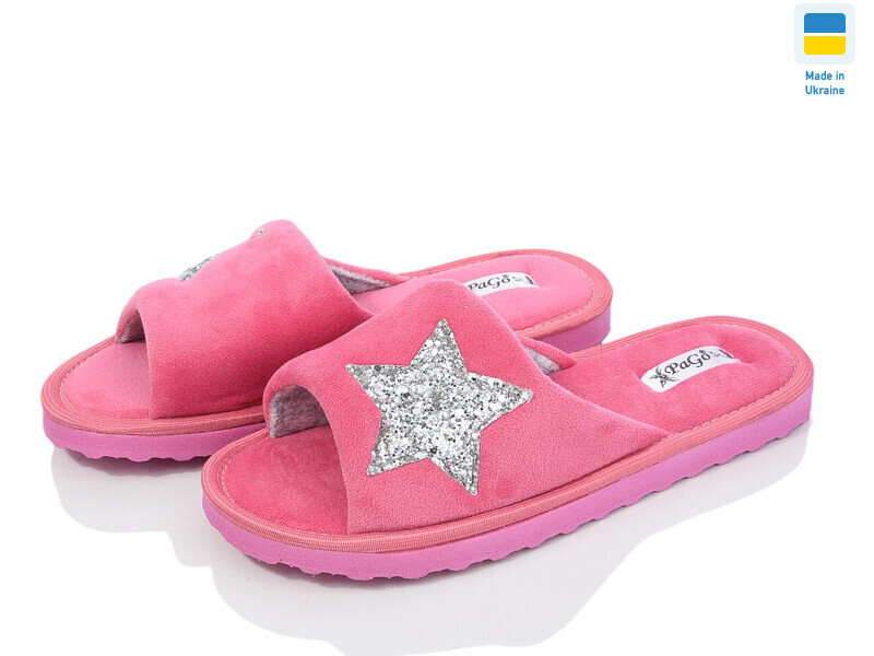Капці жіночі відкриті PaGo "Silver Star" розовий Одеса - фото 1