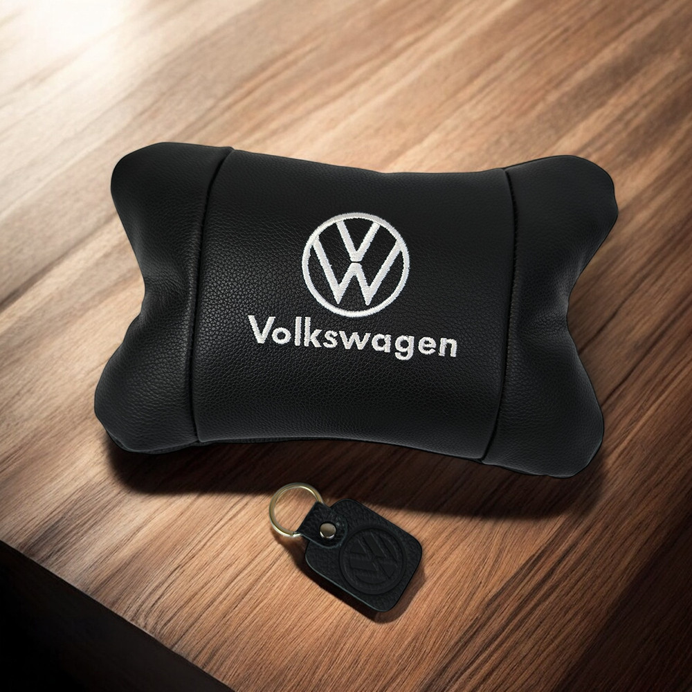 Подарунок чоловікові водію Volkswagen 1шт, Подушка під шию з логотипом, Подушка для YB-696 підтримки голови Київ - фото 2