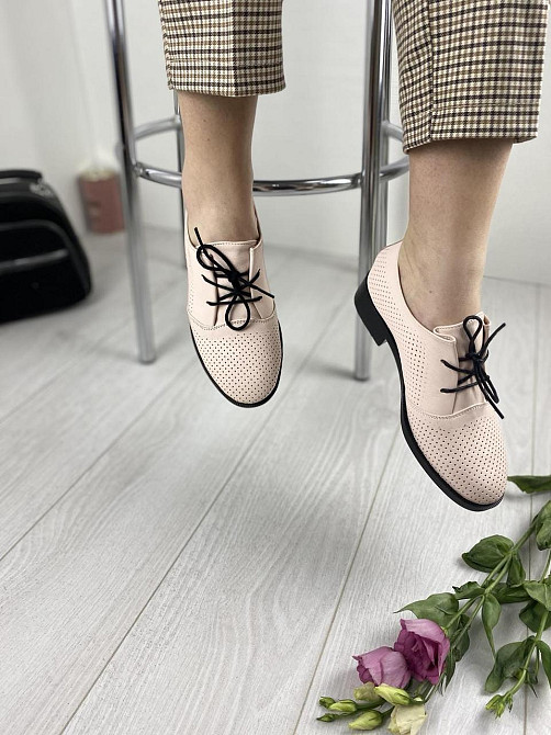 VIKTTORIO Туфлі жіночі VIKTTORIO 222 пудра (весна-літо, шкіра натуральна) (3134) 36р.39р. Коломыя - изображение 6